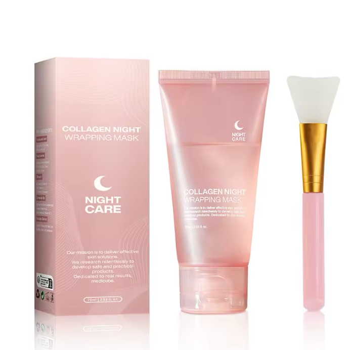 Hydrolysoitu kollageenikuorittava kasvomaski – kosteuttava ja kiinteyttävä